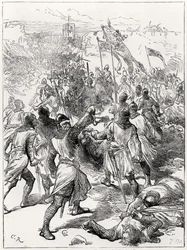 Die Belagerung von Waterford. Die Stadt wurde 1395 im Sturm erobert